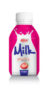 330ml  milk Strawberry Flavour PP bottle